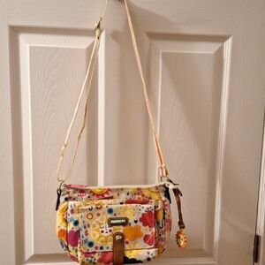 Lily Bloom Floral Crossbody Bag in Yellow and Multicolor - Unknown Brand